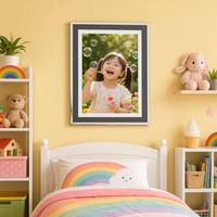 Cadre photo en verre cristal 3.5X5 4X6 5X7 8X10 A4, vente en gros d'usine, pas cher, en stock, pour affichage et décoration