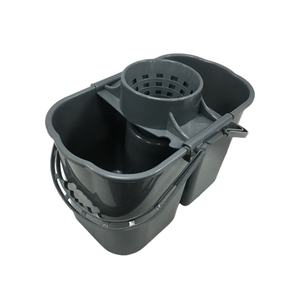 Cubo de Limpieza Comercial Portátil de Polipropileno con Extractor, Cubo de Lavado de Mopa Dividido con Asa de Plástico de 15L - Product Image 4