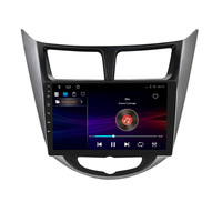 Player de dvd para carro, android 10 touch screen para hyundai verna accent solaris 2010-2017 rádio estéreo e player multimídia