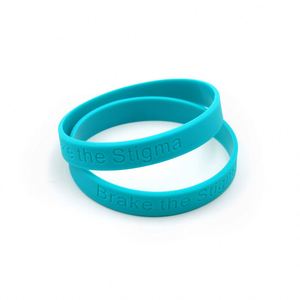 Pulseras de Silicona Personalizadas con Logotipo Grabado, Pulseras de Goma para Fiestas, Pulseras Deportivas - Product Image 3