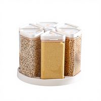 Ensemble de boîtes de conservation alimentaire modernes sous vide en plastique avec pompe électrique moulée par injection pour cuisine (800ml*6)