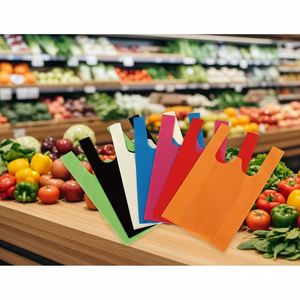 Bolsas de Compras Ecológicas Personalizadas de Tela No Tejida con Impresión Serigráfica, Venta al Por Mayor - Product Image 1