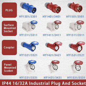 Venta caliente HY3502 IP67 5 núcleos trifásicos con línea neutra de tierra 3 P + E + N 380V/220V <span class=keywords><strong>enchufe</strong></span> industrial eléctrico de 32 amperios - Product Image 6