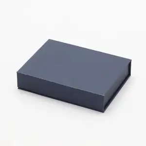 Scatola d'imballaggio del regalo di evento di festival di colore blu navy piccolo robusto di lusso con il coperchio magnetico