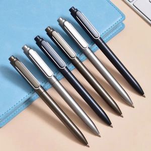 Elegante Bolígrafo Retráctil de Plástico Minimalista, Bolígrafo Ejecutivo con Logotipo Personalizado Grabado para Oficina - Product Image 1