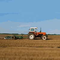 Tracteur agricole à roues, mini-tracteur, tracteur agricole 4x4, tracteur à chenilles, tracteur de ferme, tracteur portatif