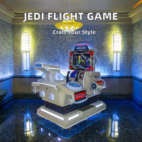 Venta de fábrica Simulación de vuelo emocionante Juego de batalla de disparos Máquina de conducción de avión Jedi Idioma inglés