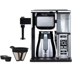 Cafetera Eléctrica Ninja Coffee Bar de 10 Tazas, de Acero Inoxidable, Programable, con Funciones Automáticas, Jarra Incluida, Nueva - Product Image 1