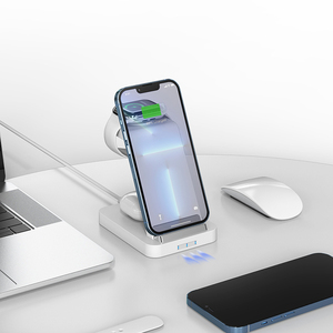 Funxim S5สมาร์ทวอช3-in-1, หูฟังไร้สายระบบแม่เหล็กชาร์จไวได้รับการรับรองจาก iPhone ได้รับการรับรองจาก RoHS - Product Image 6