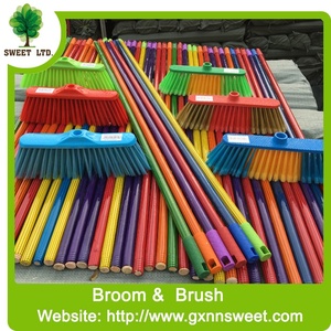 Vệ sinh chổi mềm và chổi nhựa Escoba có cán chổi bằng gỗ từ nhà máy sản xuất đồ dùng gia đình Trung Quốc - Product Image 3