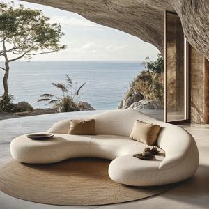 ชุดโซฟาไม้หุ้มเบาะแบบปรับได้หรูหราเฟอร์นิเจอร์ห้องนั่งเล่นที่ทันสมัยพร้อมการออกแบบที่เป็นมิตรกับสิ่งแวดล้อมสำหรับวิลล่า - Product Image 5