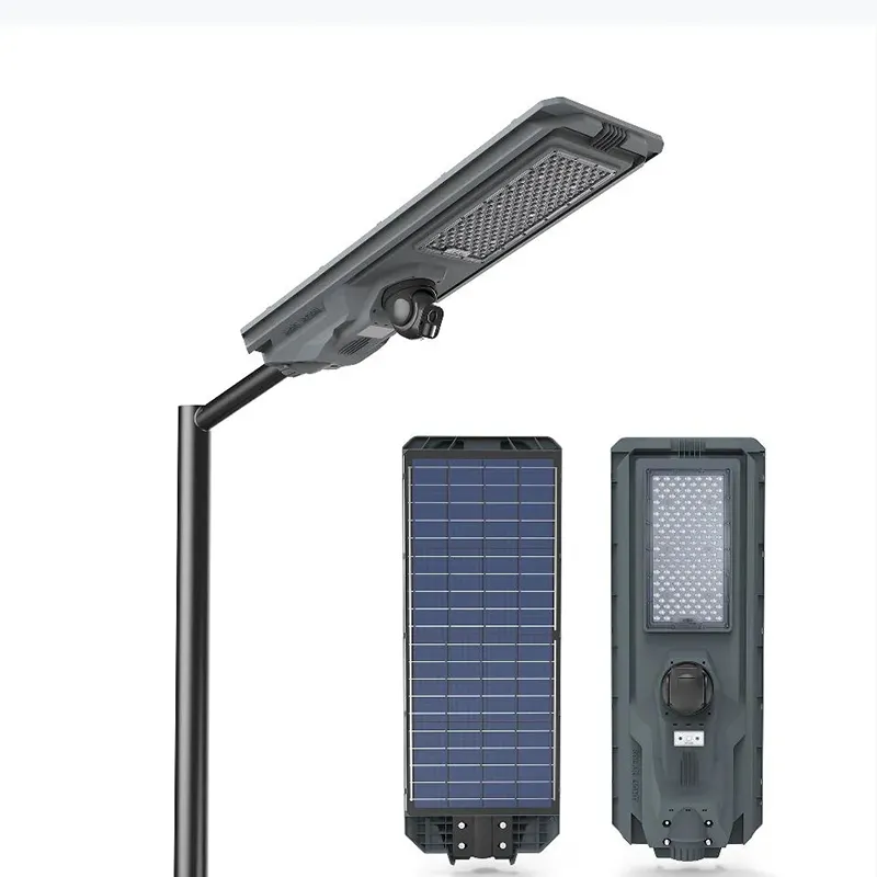 Yol bahçe ve kare uygulama için IP65 derece ile yüksek lümen güneş LED sokak lambası su geçirmez ABS lamba vücut