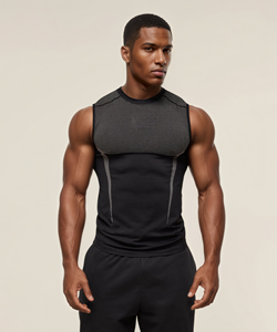<span class=keywords><strong>Camiseta</strong></span> Deportiva Masculina, Informal, Transpirable, de Compresión, para Correr, <span class=keywords><strong>Entrenamiento</strong></span>, <span class=keywords><strong>Sin</strong></span> Mangas, Muscle Shark, de Secado Rápido - Product Image 5