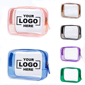 Biểu Tượng Tùy Chỉnh Trong Suốt PVC Pouch Không Thấm Nước Túi Mỹ Phẩm Lưu Trữ Di Động Trang Điểm Túi Cho Du Lịch Yếu Tố Cần Thiết - Product Image 1