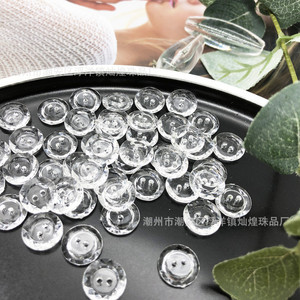 Acrylic <b>Buttons</b> Round 12mm Transparent For DIY Clothing Decorative Jewelry Buckle Eco Friendly Chaozhou Origin - Product Image 3