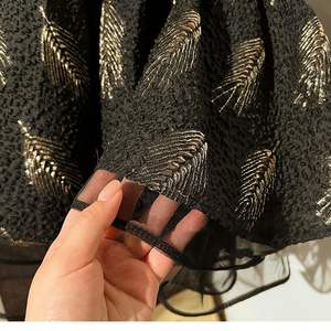 Çocuk balo prenses etek dantel çocuklar kolsuz baskılı parti giysileri bebek kız elbise - Product Image 6