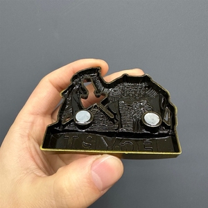 Imán de Refrigerador Metálico con Diseño de Camello y Pirámide de <span class=keywords><strong>Egipto</strong></span> - Recuerdo, Adhesivo para Refrigerador, Regalo de Viaje, Decoración del Hogar - Product Image 3