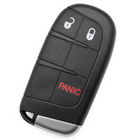 Coque de clé de voiture intelligente à 3 boutons avec lame de remplacement pour télécommande pliable