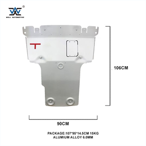 Kit carrosserie populaire à fixer par boulons, plaque de protection inférieure rouge/argent/noir 6,0 mm, plaque de protection lisse pour route, protection anti-pierres pour Tundra 14-21 - Product Image 4