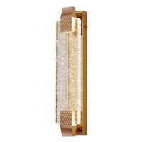 Lampe murale LED en cristal et acier inoxydable de luxe en gros pour salon et couloir, éclairage intérieur moderne