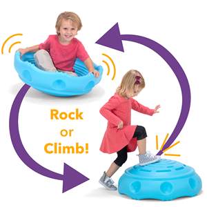 Mainan Sensorik Autisme Produk Terapi Dome Goyang dan Panjat Dua Sisi Rock Around Wobble Disk untuk Balita dan Anak-Anak - Product Image 3