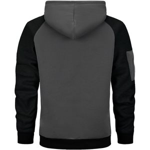 Sweat-shirt à capuche pour homme en molleton avec cordon de serrage et poche Coupe régulière Manches longues - Product Image 4