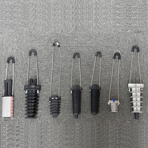 Approvisionnement d'usine PA1500 PA2000 FTTH Type de cale Suspention câble pinces d'ancrage caoutchouc noir haute Tension pour Fiber optique - Product Image 5