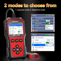 Escáner de Diagnóstico OBD2 KONNWEI KW340 Multi-idioma con 8 Idiomas, Apaga la Luz de Advertencia del Motor (CEL/MIL), Fácil de Usar