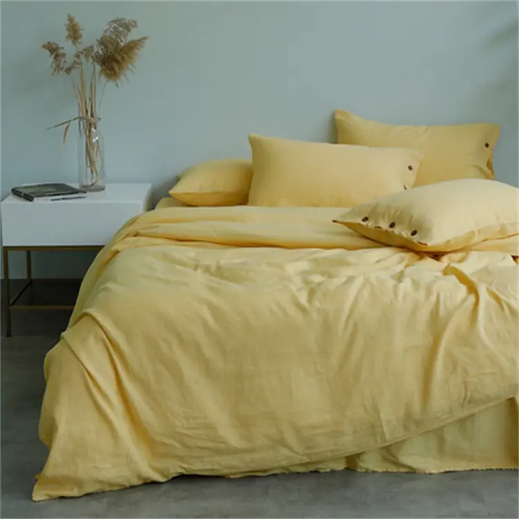 家庭用の環境にやさしい分解性の豪華な100% 純粋な麻の寝具セット