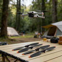 Hélices de remplacement 4 pièces, ensemble d'hélices à dégagement rapide en PC pour drone DJI Mini 5 Pro, pièces de rechange, accessoire silencieux assorti