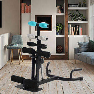 Тренажер для приседаний и тренировки ног и бедер со стойкой для приседаний, складная металлическая конструкция для использования в помещении, функции безопасности, тренировка отжиманий - Product Image 2