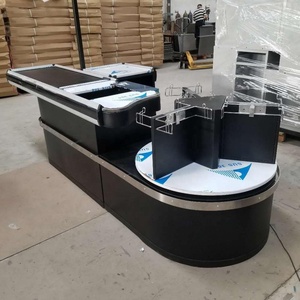Table de caisse enregistreuse de détail de conception de supermarché comptoir de caisse électronique avec <span class=keywords><strong>certification</strong></span> FSC <span class=keywords><strong>SMETA</strong></span> - Product Image 3