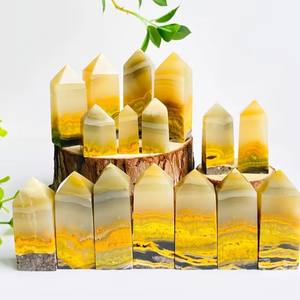 Torre de Cristal Natural Curativa al por Mayor, Prisma Tetraédrico de Jaspe Abejorro para Decoración - Product Image 4