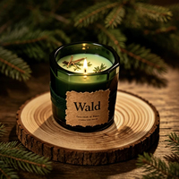 Ensemble de bougies parfumées Relaxlines Alpine Forest, cire de soja, pots en verre foncé, coffret cadeau de luxe pour la maison, les fêtes, les cadeaux de pendaison de crémaillère