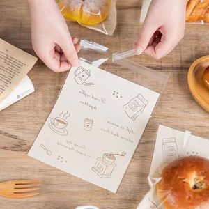 100 Pcs <b>Bread</b> OPP <b>Bags</b>, Self-Adhesive, Anti-Fog Type, Heat-Sealable, Microwave Safe, Wrapping <b>Bags</b>, Gift, Wrapping, Individual - Product Image 4