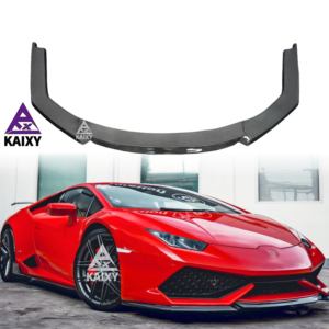Lèvre avant en fibre de carbone Style V pour <span class=keywords><strong>Lamborghini</strong></span> Huracan LP580 LP610 Séparateur de pare-chocs avant en fibre de carbone Bodykit Spoiler - Product Image 1