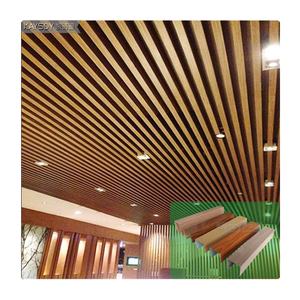 Tubo quadrato U canale deflettore metallo striscia di alluminio pannelli per soffitti corridoio centro commerciale negozio cucina corridoio Pop moderno controsoffitto Design - Product Image 5