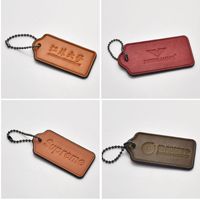 Gantungan Kunci Kulit PU Logo Kustom, Liontin Tas dari Paduan Seng, Cincin Kunci Kosong, Hadiah Promosi Grosir