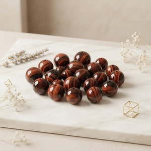 Esfera de Piedra de Ojo de Tigre Rojo de Cristal Pulido de Alta Calidad de Aproximadamente 22 mm para Decoración del Hogar Saludable - Product Image 6