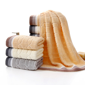 Jingjing Towels 100% Cotton Face Towels 32x73cm Thickened Solid Color Home Use - Product Image 1