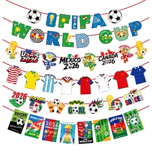 Cross-border for <strong>FIFA</strong> for Football Flag Bar Flag Hanging Atmosphere Party Decoration Hand-raising Card Hanging Cloth Banner - Product Image 1