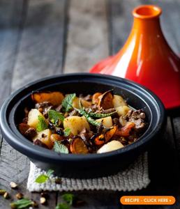 <span class=keywords><strong>Tajine</strong></span> marocaine de 3.65 pintes avec Base en fonte émaillée et couvercle en forme de cône en céramique - Product Image 4