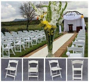 <span class=keywords><strong>Chaise</strong></span> de mariage en résine <span class=keywords><strong>blanche</strong></span> avant-gardiste, portable et durable, modèle Wimbledon, vente en gros - Product Image 3