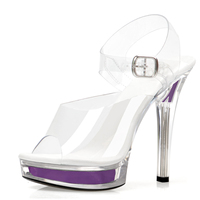 Sandales à talons hauts de 13 cm, nouvelles sandales d'été exotiques pour club, danse sur barre, augmentant la taille, tendance, sexy, grandes tailles, modèle de podium