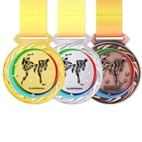 Groothandel op maat gemaakte gouden, zilveren, bronzen en zinklegering sportmedailles voor Taekwondo - 100% op maat gemaakte modieuze metalen medailles