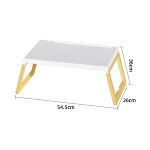 S1027 Single-Tier PP nhựa gấp máy tính bàn Bàn Giường bảng cho phòng khách phòng ngủ đa chức năng thiết kế hiện đại phong cách - Product Image 1