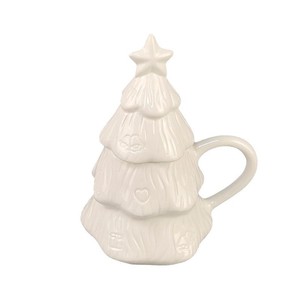 <span class=keywords><strong>Venta</strong></span> directa de fábrica Taza de cerámica de árbol de Navidad personalizada Taza de árbol de Navidad DIY temática de vacaciones - Product Image 1