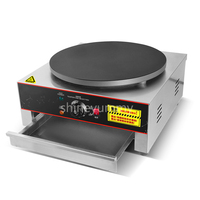 Accessoires facultatifs antiadhésifs à gaz électrique commercial crêpe faisant la machine Souffle Crêpières portatives automatiques