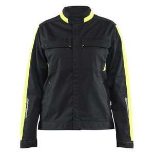 BLAKLADER - 444318329933XS Women’s Industry <b>Jacket</b> Stretch Black/<b>Hi</b>-<b>vis</b> <b>yellow</b> - EAN 7330509909942 WORK <b>JACKETS</b> - Product Image 1