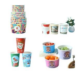 Cucharas Desechables de Papel Biodegradables de Alta Calidad para Postre, Cucharas Mini para Helado y Gelato de 6oz 8oz 10oz 12oz - Product Image 6